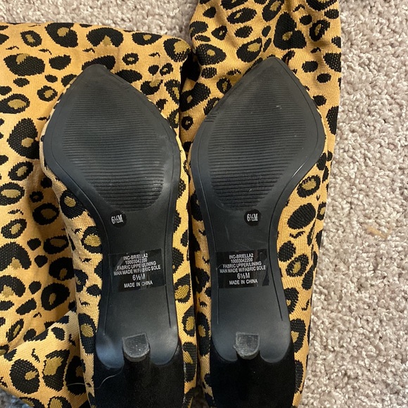 I.N.C knee high animal print boots - Picture 3 of 5